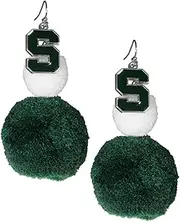 Siskiyou Womens Michigan Wolverines Pom Pom Earrings CPPE36-P