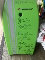 2022 NSW Blues Signed Boogie Board State Of Origin NRL