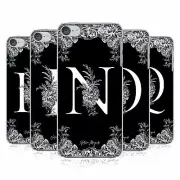 OFFICIAL NATURE MAGICK B & W MONOGRAM FLOWERS 2 CASE FOR APPLE iPOD TOUCH MP3