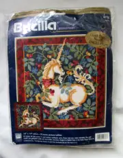 Bucilla / Barbara Baatz "Unicorn" Picture or Pillow Needlepoint Kit
