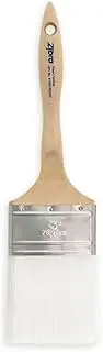 Zibra Flat Paint Brush for Top Coats, Flat Surfaces, Walls and Doors, 3-inch, Comfort Handle, for All Paints and Stains
