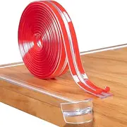Baby Proofing Edge Protector Clear 0.4in Silicone Soft Corner Protectors with Upgraded Pre-Taped Strong Adhesive