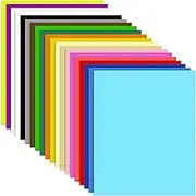 Colored Cardstock 50 Sheets 20 Assorte Colors A4 Cardstock Paper, 190 GSM Heavyweight Card Stock Paper Double Thick Printer Paper for DIY Craft Making, Cutting Paper, Office Printing,Party Decors