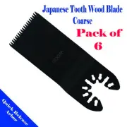 6 Wood Blade Oscillating Multi Tool For Fein Porter Cable Black and Decker Bosch