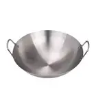 Stainless Steel Wok Restaurant Skillet for Vegetables Steaming Deep Frying