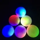 LED Golf Ball Glow In The Dark Night Light Up Luminous Long Glow Ball Sport Gift