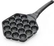 Pan - 18 Cavity Non-Stick Balls Maker | Authentic Japanese Round Pancake And Snack Cooker | Perfect For Beginners, Home Cooks And Professional Chefs
