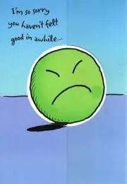 Funny Sending A Smile Smiles To You - Get Well Soon - Hallmark Greeting Card