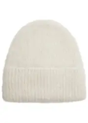 Totême Alpaca-blend Beanie - White ONE SIZE