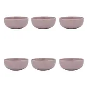 6PK Ecology Element Stoneware Noodle Bowl Tableware 14cm - Lilac