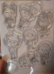 Happy Kids Clear Cling Stamps