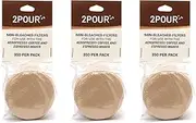 1050x (3 Packs) Paper filters compatible with The Aeropress® Coffee Maker / Aeropress® Go - Vegan Non Bleached Natural - 2POUR®.
