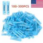 300Pcs 16-14 AWG Heat Shrink Butt Wire Splice Connector Crimp Terminals Kit Set