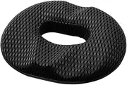 Vivva Donut Pillow for Tailbone Pain, Memory Foam Pain Relief Donut Seat Cushion, Hemorrhoid Pillows for Sitting, Donut Cushion for Back, Coccyx, Sciatica Support Pad (Black for Male)