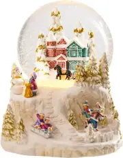 Christmas Snow Globes, Snow Globes Christmas with Musical Battery Operated LED L
