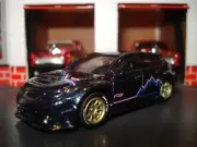 SUBARU WRX STI CUSTOM EDITION 1/64 HW CUSTOM GOLD SPOKE WHEELS AND NITTO TIRES
