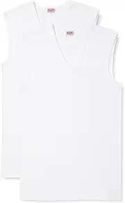BV D Men's Undershirt, Gold, BVD, 100% Cotton, Inner Shirt, Plain, White Shirt, Cotton, 2 Pieces