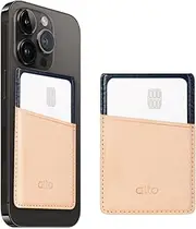 alto Leather Wallet Case with Card Holder Compatible with iPhone 16, 15, 14, 13, 12 Series, Magnetic Case, Magnetic Accessories(Blue/Original)