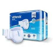 Attends (DDA40) Incontinence Brief , Unisex, Heavy Absorbency, XL, 60 Ct