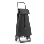 Rolser 40L 2 Wheel 97.5x35cm Folding Base Portable Shopping Trolley CartBLK
