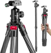 Manbily Camera Tripod Stand Carbon Fiber Tripod for DSLR Camera