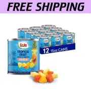 Convenient 12-Pack Canned Tropical Fruit in Light Syrup - Papaya & Pineapple