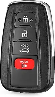 Smart Key Fob Replacement Fits for Toyota Camry 2018 2019 2020 2021 2022 2023 Proximity Keyless Entry Remote Start Control 314.3 Mhz P/N:89904-06220 89904-06240 FCC:HYQ14FBC 4 Button