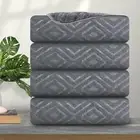 4 Pack Large Bath Towels Set 35"x70" Grey Oversized Bath Sheet Chair Towels, ...