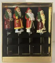 Christopher Radko World Santas Christmas Pate Knives in box