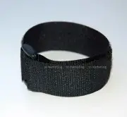 20" Black Reusable Cable Ties with Buckle Hook & Loop VCT20