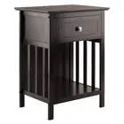 WINSOME WOOD Marcel 18.9 in. W Coffee Nightstand Accent Table