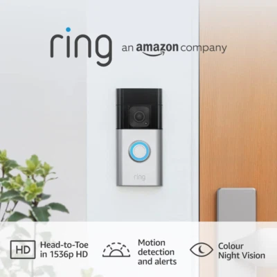 Ring Battery Video Doorbell plus by Amazon | Wireless Video Doorbell Camera with