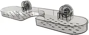Generic Kitchen Faucet Storage Rack Suction Cup Multipurpose Soap Dishcloth Holder Drain Rack for Laundry Room Home Bathroom Bath