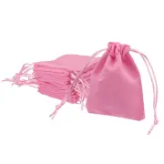 Velvet Drawstring Bags 2.76x3.54 Inch Gift Bags Jewelry Pouches Pink 10Pcs