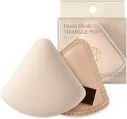 STUDIO17 Makeup Powder Puff Triangle Shape | Puff with Latex for Plush and Soft Touch | Big Size Puff for Quick Makeup | Small Puff Tip for Precise Application | Korean Makeup Puff