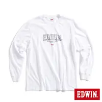在飛比找蝦皮商城優惠-EDWIN 網路獨家 精緻素描LOGO長袖T恤(白色)-男款