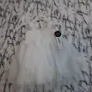 12M Dress Set W Bloomers Butterfly White Fancy Photo Party Wedding Nicole Miller