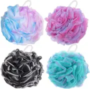 Bath Shower Sponge 60G/Pcs Bath Loofahs Shower Pouf Body Scrubber Ball Mesh Pouf