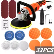1580W Rotary Car Polisher Buffer Sander 7"Polishing Machine Waxer Pad