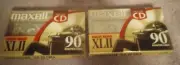 2 Tapes Maxell XLII 90 Cassettes High Bias Type 11 " Sealed "