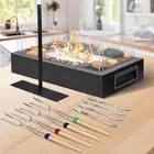 Tabletop Fire Pit 4 Colors Stainless Steel Table Top Firepit Table Fireplace w