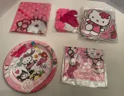 Hello Kitty Happy Birthday Supplies Cupcake Topper Balloons Plates Banners &More