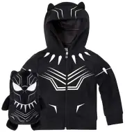 Cubcoats Boys/Girls☆Black Panther Transforming Hoodie & Soft Plushie 2T NO BOX