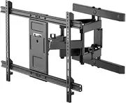 Goobay Pro Fullmotion TV Wall Mount, Black, Fits 37-70 Inch TVs, Tilting and Swiveling, 60 kg Load Capacity, VESA 600x400 Compatible, Model 49932