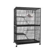 i.Pet Rabbit Cage 142cm Hutch 4 Level Bird Guinea Pig Ferret
