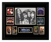 METALLICA Signed Limited Edition Photo Memorabilia Wooden Frame