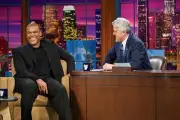 Actor Tyler Perry during an interview during an interview with hos- Old Photo