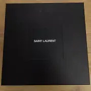 NIB Saint Laurent YSL Black White Logo Rive Droite Limited Edition Frisbee