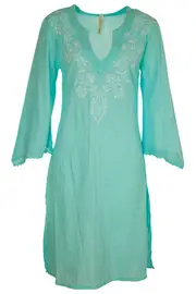 Long Sleeve Voile Kaftan--NEM-MKA6810