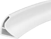 [Yitexin] 78 in Shower Threshold Water Dam Barrier, Collapsible Shower Dam, Self-Adhesive Water Stopper for Shower Guard, Shower Water Blocker for Floor Bathroom Bathtub Kitchen (2 m)